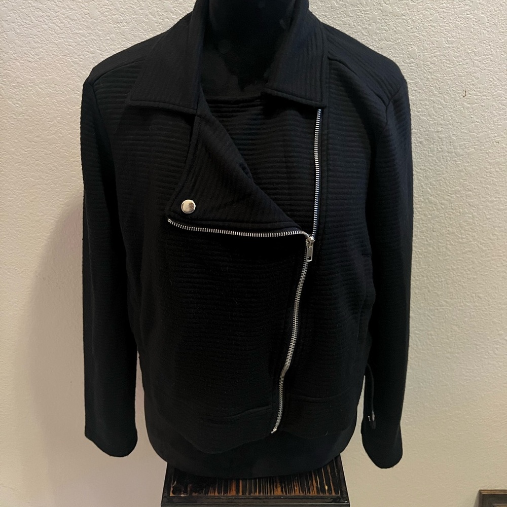 Mud Pie Black Moto Jacket - Size Medium